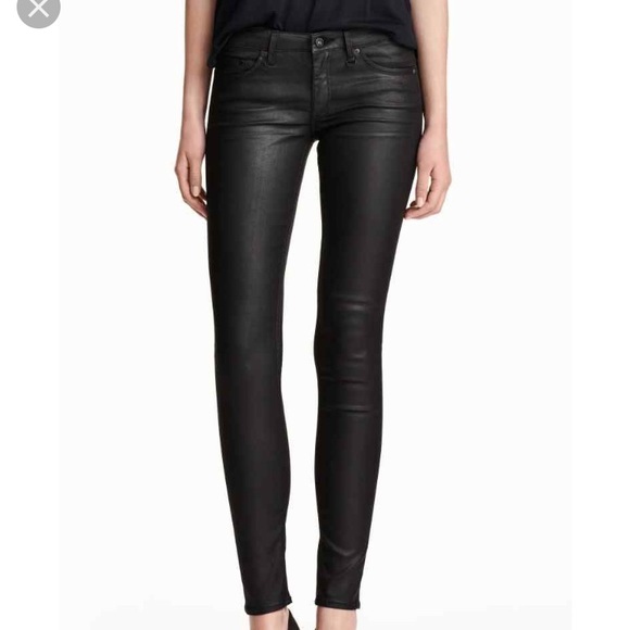 WAX BLACK SKINNY PANTS - Picture 3 of 3